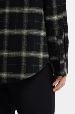 Kariertes Oversized Overshirt aus Baumwoll-Twill