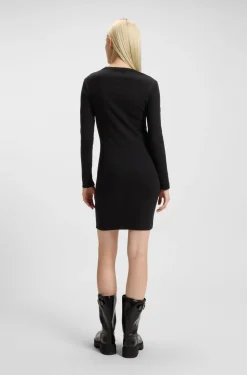 Kleid aus Stretch-Jersey mit Stack-Logo