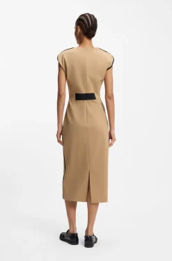 Kleid aus Stretch-Jersey mit Taillen-Detail