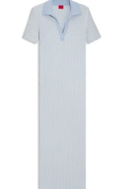 Kleid aus Vanisé-Rippstrick mit Stack-Logo
