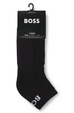 Knöchellange Socken aus Stretch-Gewebe im Zweierpack