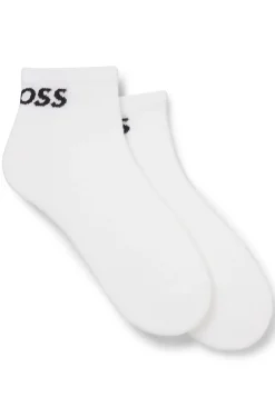 Knöchellange Socken aus Stretch-Gewebe im Zweierpack