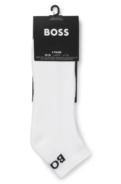 Knöchellange Socken aus Stretch-Gewebe im Zweierpack