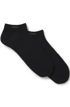 Knöchellange Socken aus Stretch-Gewebe im Zweierpack