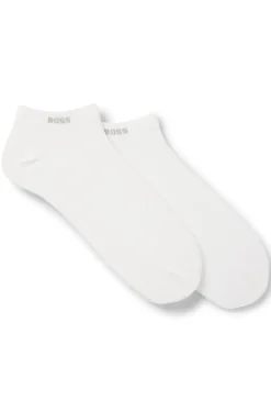 Knöchellange Socken aus Stretch-Gewebe im Zweierpack