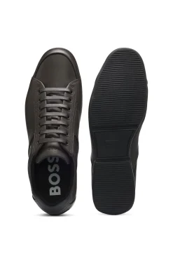 Ledersneakers mit geruchsneutralisierendem Innenfutter