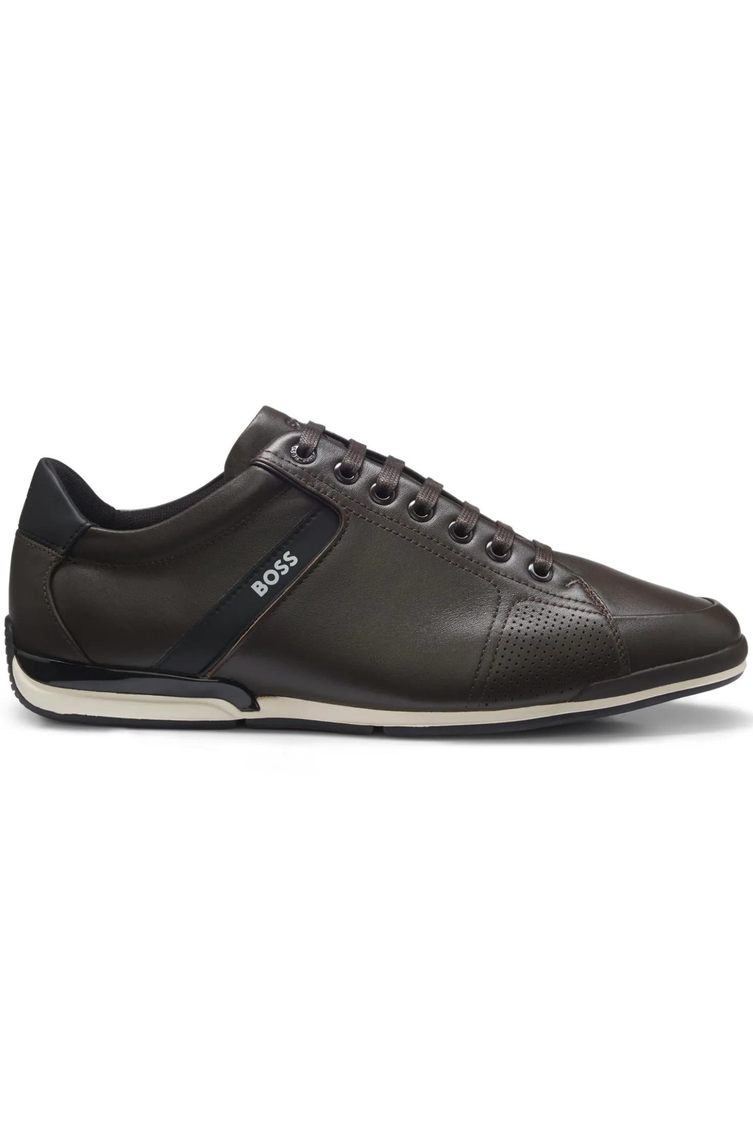 Ledersneakers mit geruchsneutralisierendem Innenfutter