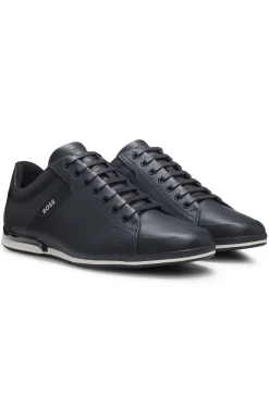 Ledersneakers mit geruchsneutralisierendem Innenfutter