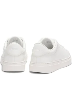 Ledersneakers mit Logo-Prägung
