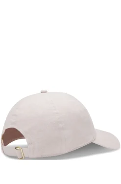 Leinen-Cap mit Logo-Stickerei