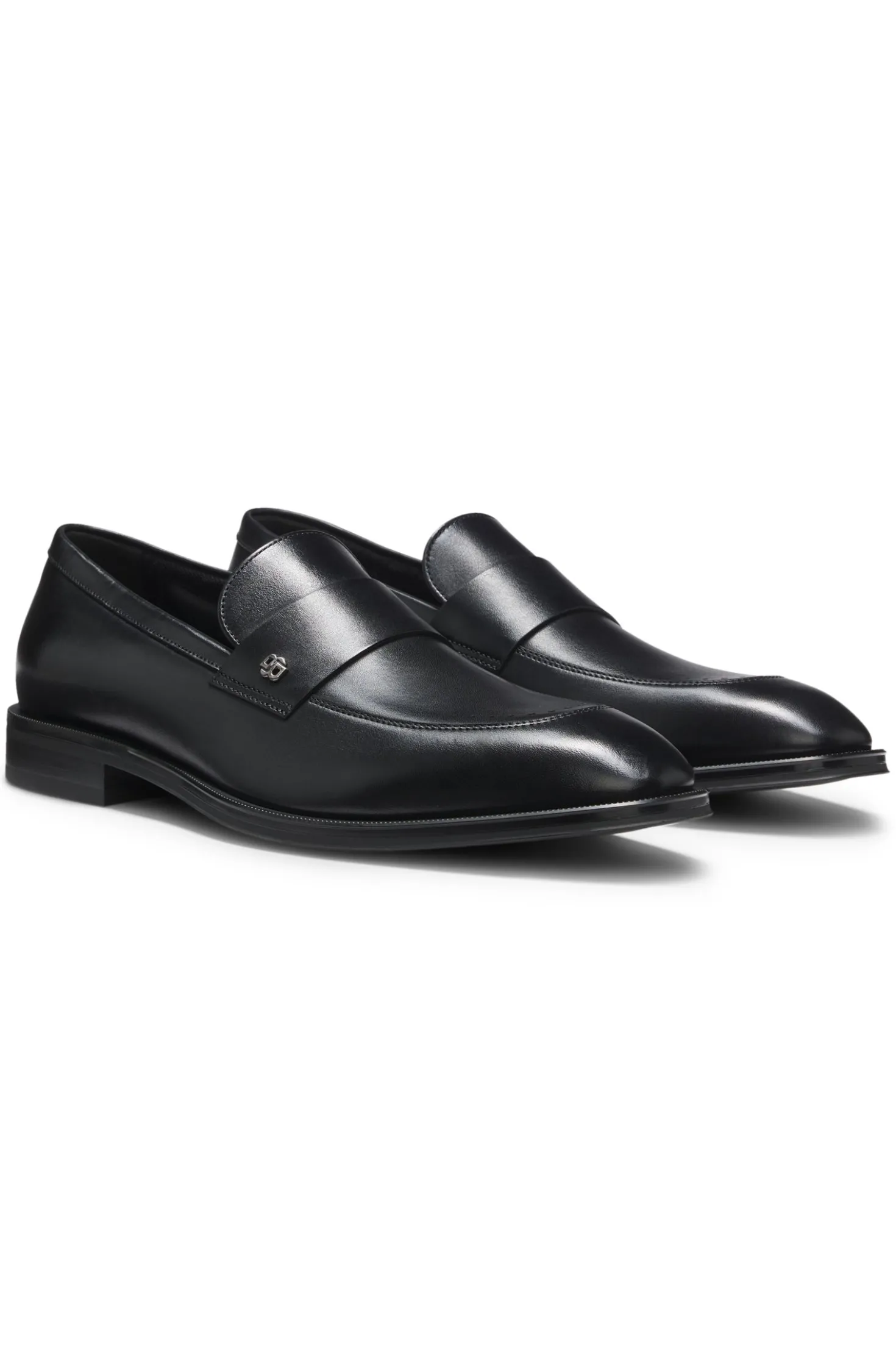 Loafer aus Leder mit Double-B-Monogramm