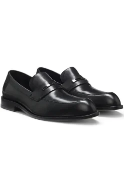 Loafer aus Leder mit Logo-Detail aus Metall