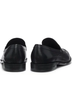 Loafer aus Leder mit Pennyloafer-Bündchen