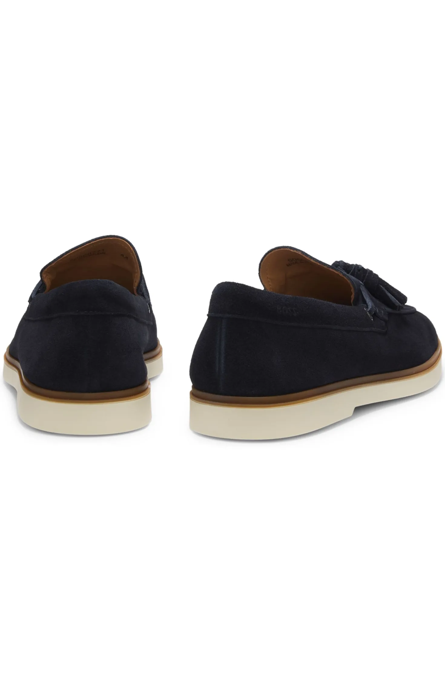 Loafer aus Veloursleder mit Quasten