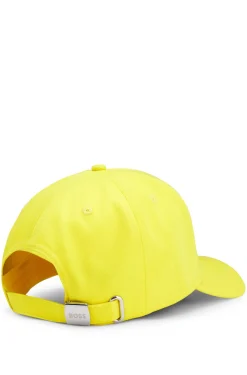 Logo-Cap aus glänzendem Twill mit Landesflaggen-Badge