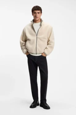 Longsleeve aus Baumwolle mit Stehkragen