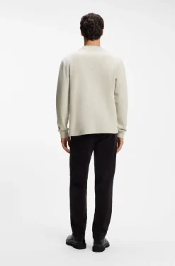 Longsleeve aus Baumwolle mit Stehkragen