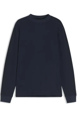 Longsleeve aus Baumwolle mit Stehkragen