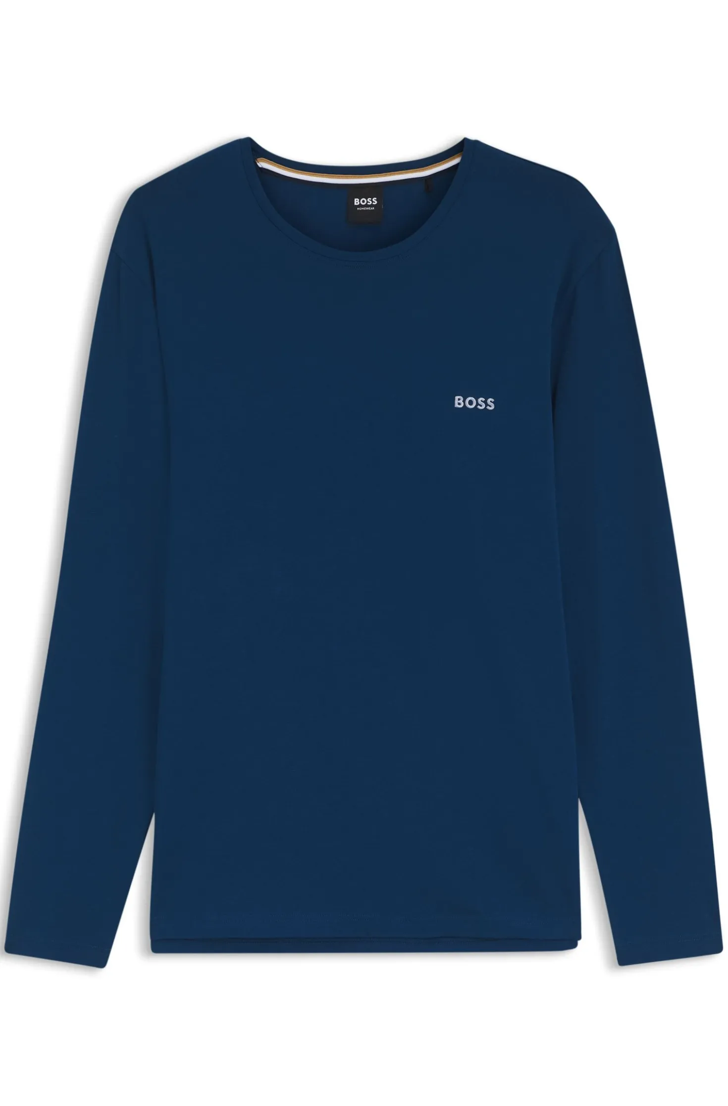 Longsleeve aus Stretch-Baumwolle mit Logo-Stickerei