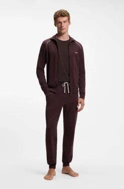Longsleeve aus Stretch-Baumwolle mit Logo-Stickerei