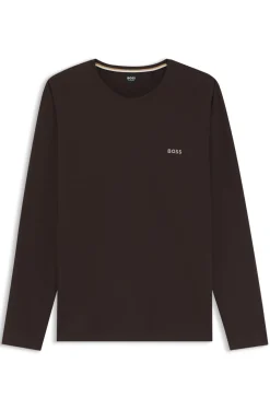 Longsleeve aus Stretch-Baumwolle mit Logo-Stickerei