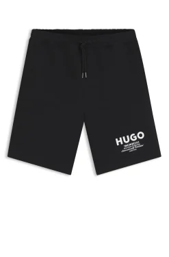 Loose-Fit Shorts aus Baumwoll-Terry mit Logo-Print