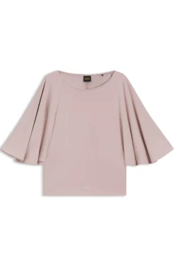 Loose-Fit T-Shirt aus Cupro mit Raglanärmeln