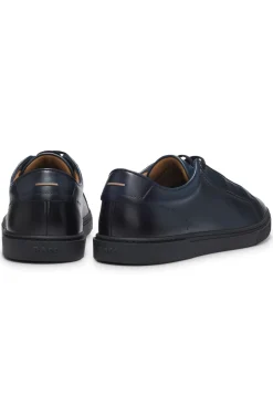 Low-Top-Sneakers aus gebürstetem Premium-Leder