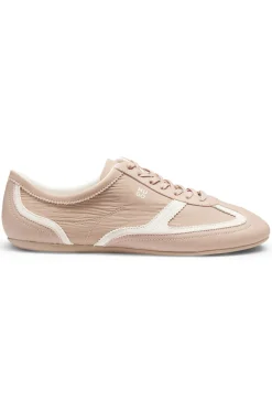 Lowtop Sneakers aus Leder und Veloursleder