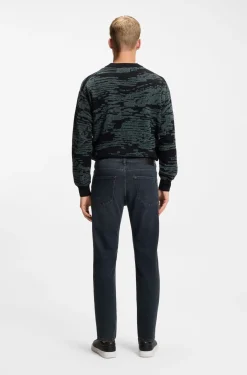Maine Regular-Fit Jeans aus blauem Super-Stretch-Denim