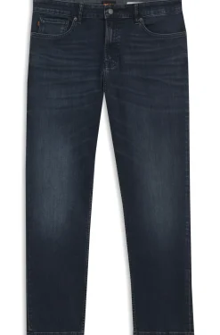 Maine Regular-Fit Jeans aus blauem Super-Stretch-Denim