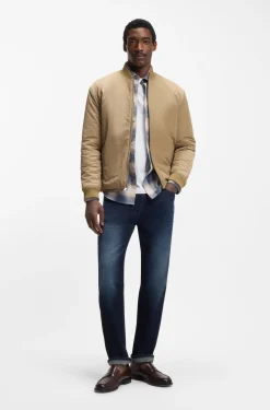 Maine Regular-Fit Jeans aus dunkelblauem extra-softem Denim