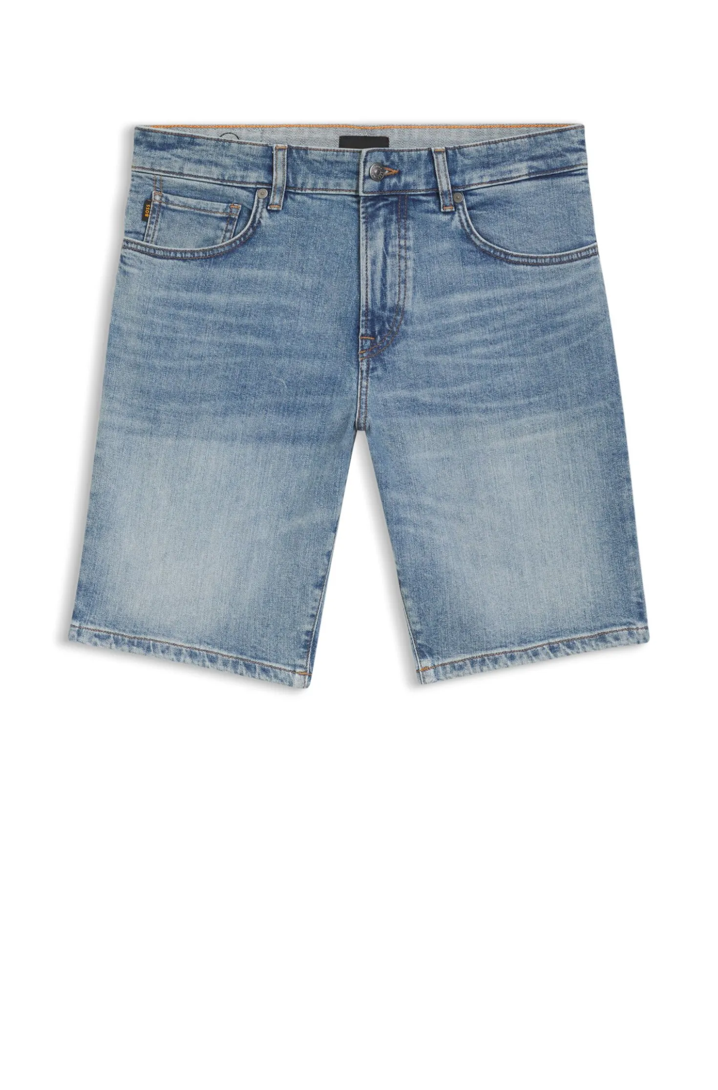 Maine Shorts aus blauem Stretch-Denim
