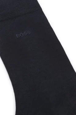 Mittelhohe Logo-Socken aus ägyptischer Baumwolle mit merzerisiertem Finish