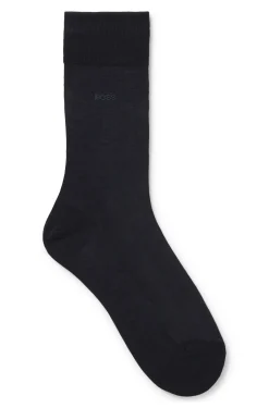 Mittelhohe Logo-Socken aus ägyptischer Baumwolle mit merzerisiertem Finish