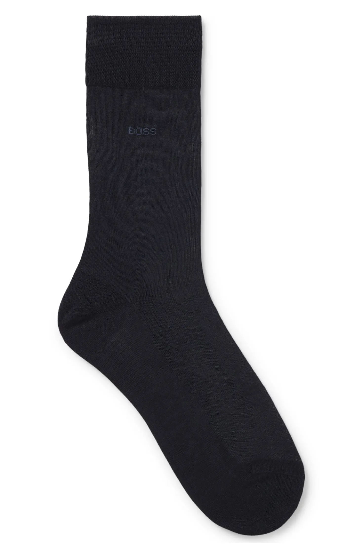 Mittelhohe Logo-Socken aus ägyptischer Baumwolle mit merzerisiertem Finish