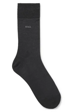 Mittelhohe Logo-Socken aus ägyptischer Baumwolle mit merzerisiertem Finish