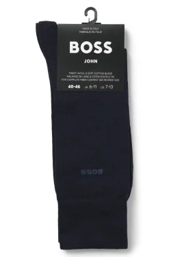 Mittelhohe Logo-Socken aus Woll-Mix