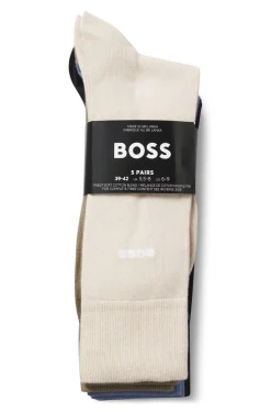 Mittelhohe Socken aus Baumwoll-Mix im Fünferpack