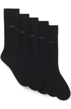 Mittelhohe Socken aus Baumwoll-Mix im Fünferpack