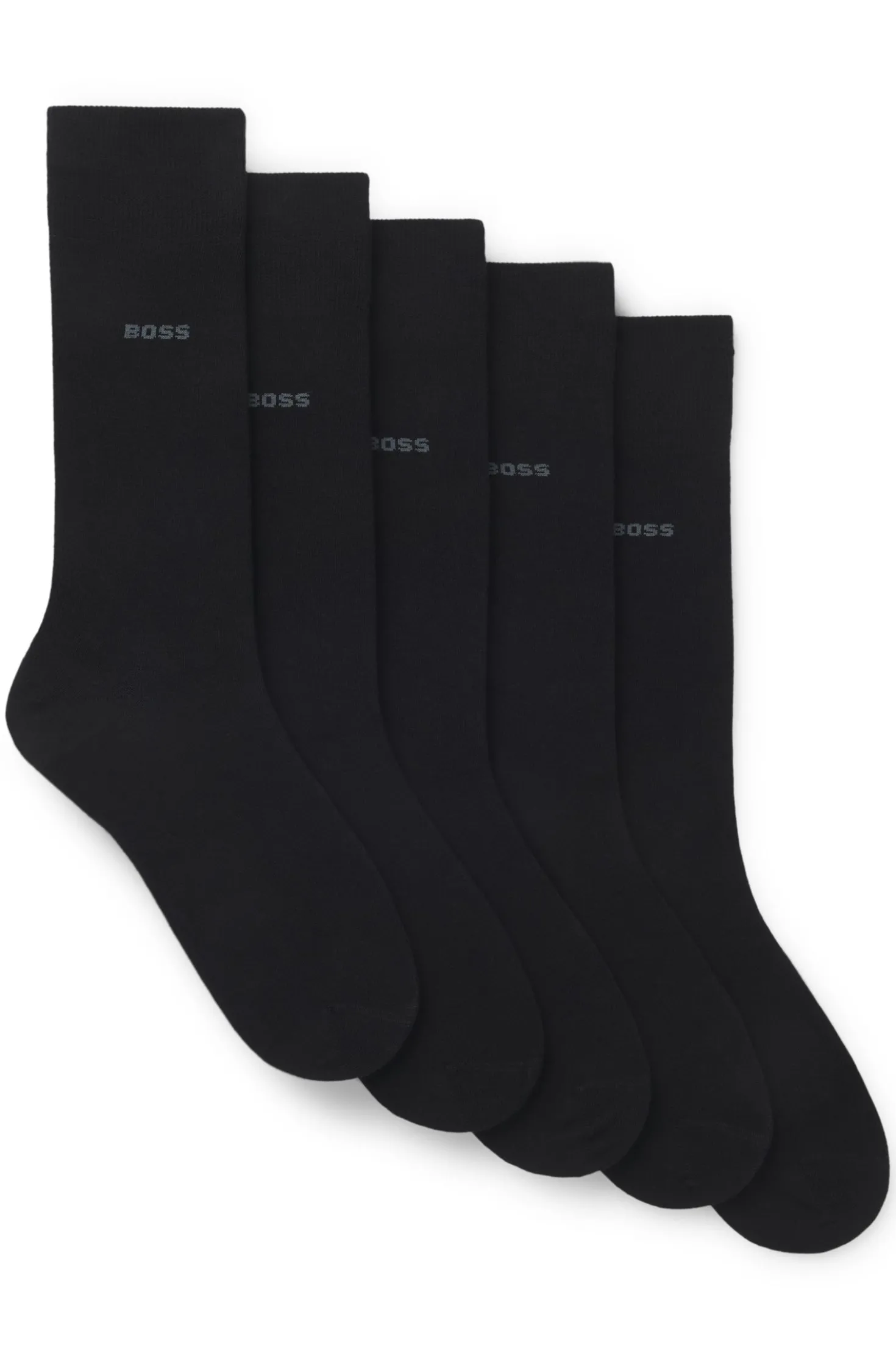 Mittelhohe Socken aus Baumwoll-Mix im Fünferpack