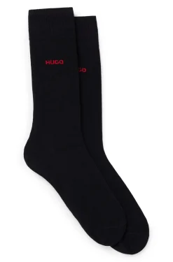 Mittelhohe Socken mit Logos im Zweierpack