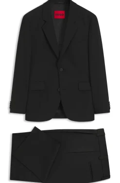 Modern-Fit Anzug im Stretch-Twill, zweiteilig