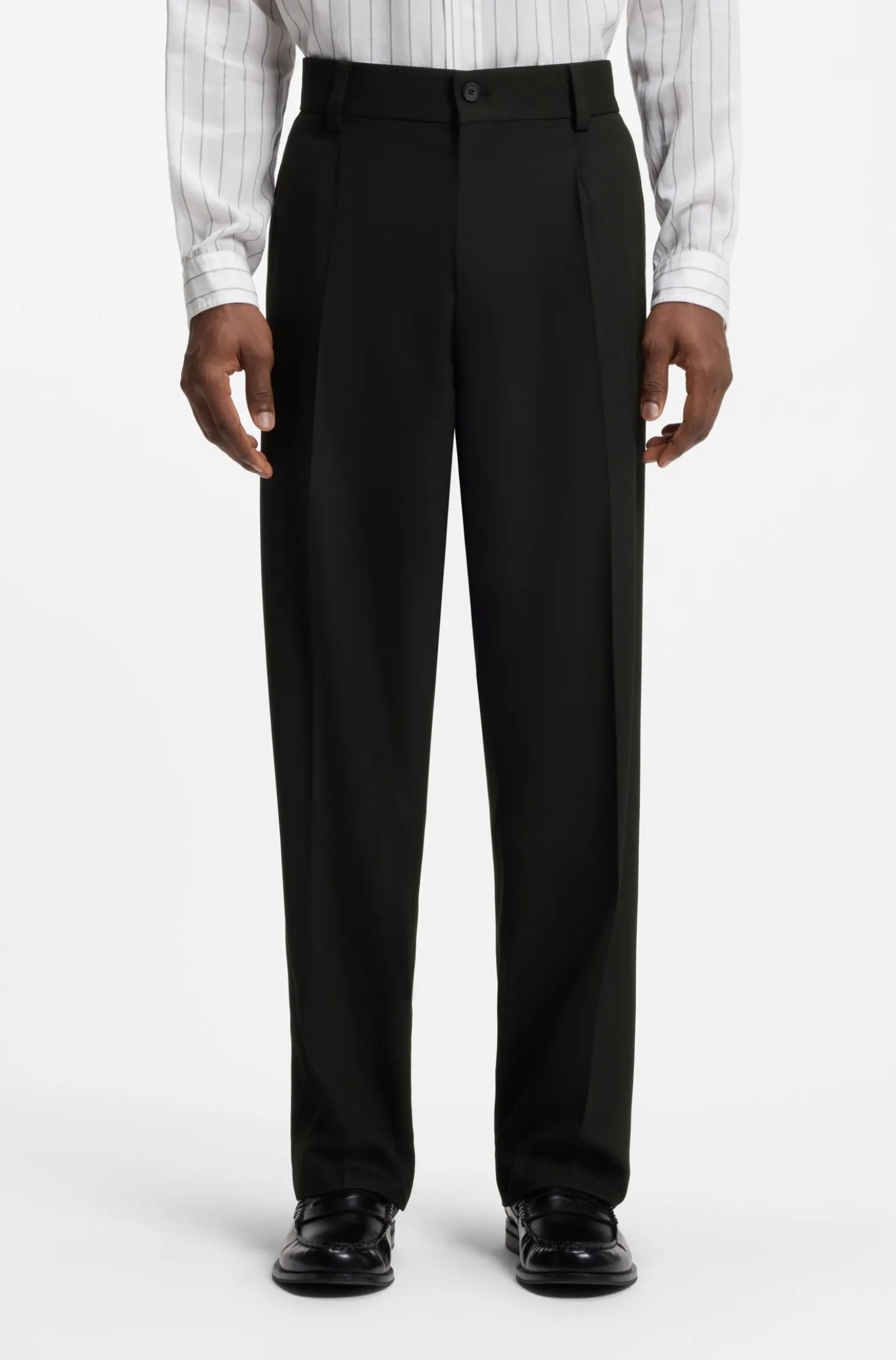 Modern-Fit Anzug im Stretch-Twill, zweiteilig
