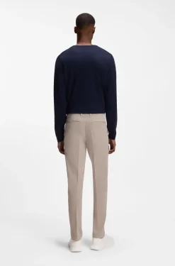 Modern-Fit Hose aus elastischer Baumwoll-Gabardine