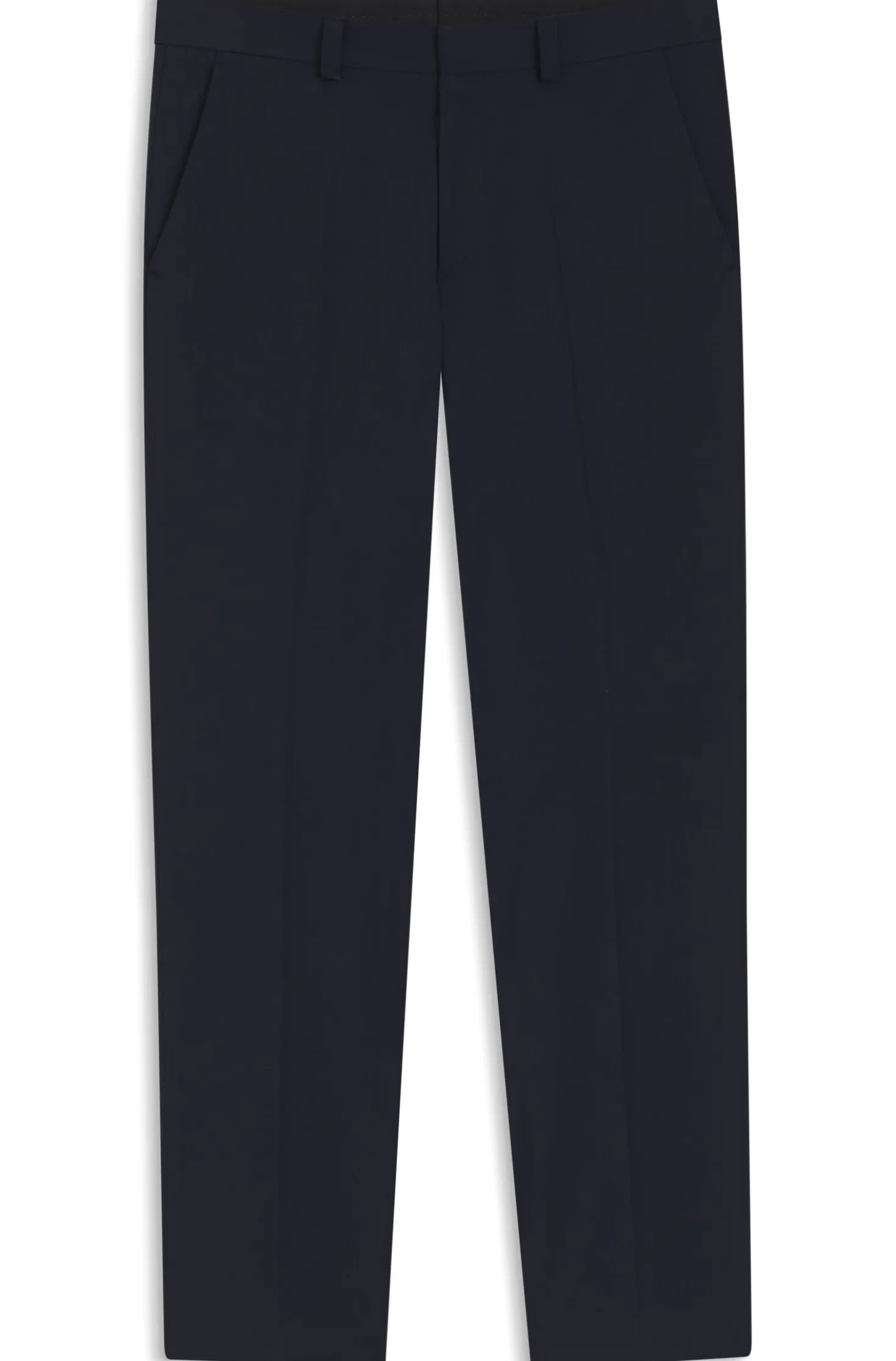 Modern-Fit Hose aus Woll-Mix mit Performance-Stretch