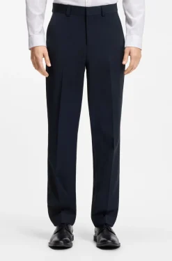 Modern-Fit Hose aus Woll-Mix mit Performance-Stretch