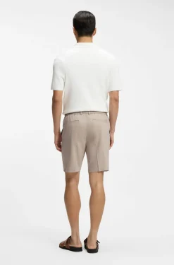 Modern-Fit Shorts aus Leinen-Mix