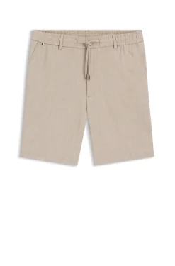 Modern-Fit Shorts aus Leinen-Mix