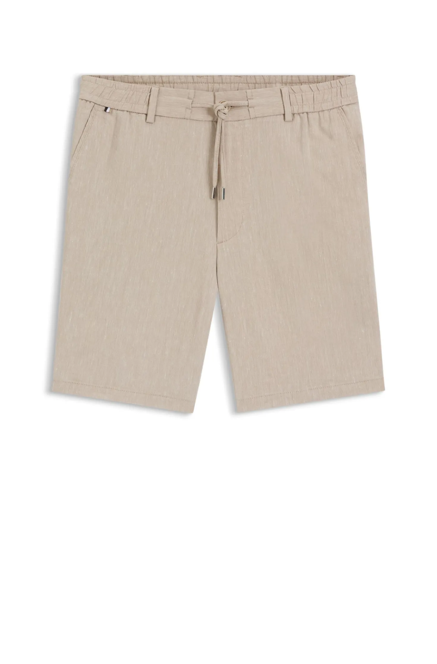 Modern-Fit Shorts aus Leinen-Mix